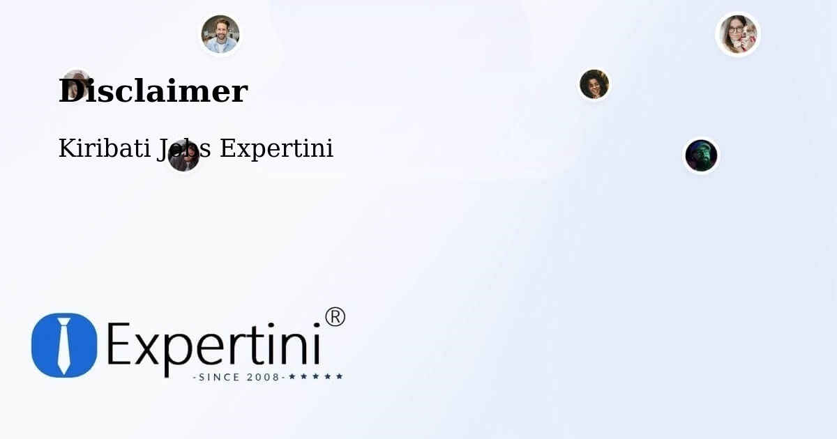 Disclaimer – Marakei - Kiribati Jobs Expertini